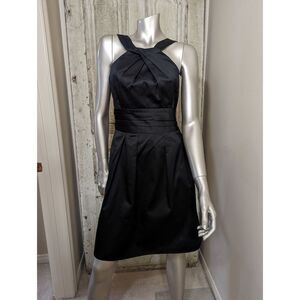 David's Bridal Black Cocktail Bridesmaid Dress